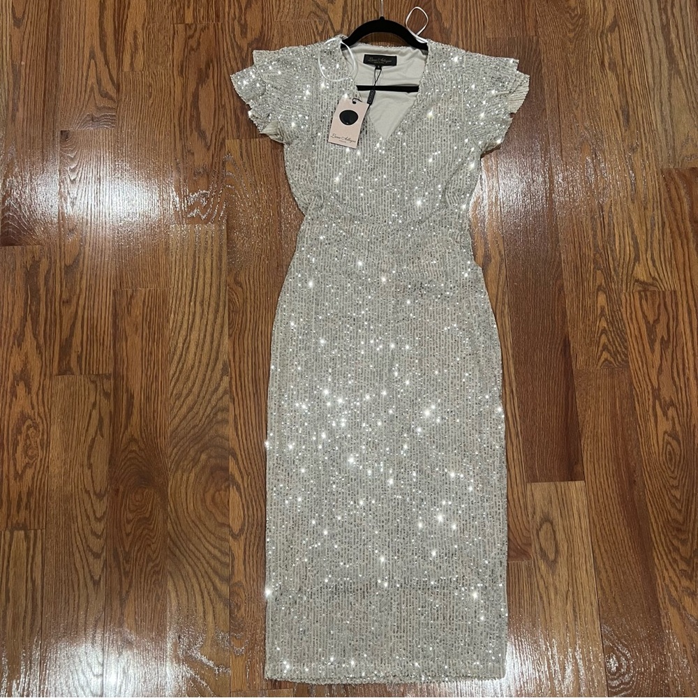 New with tags Luna Allegra Sequin Dress size S
